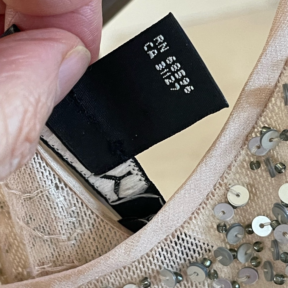 Vintage Sequin Embellished Beige Top - Picture 7 of 15